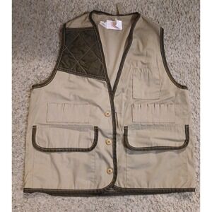 Vintage Saftbak Hunting Vest Mens Large Jim Catfish Hunter Best USA Made Pockets